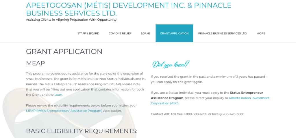 Apeetogosan (MÉTIS) Development Inc. & Pinnacle Business Services Ltd. 