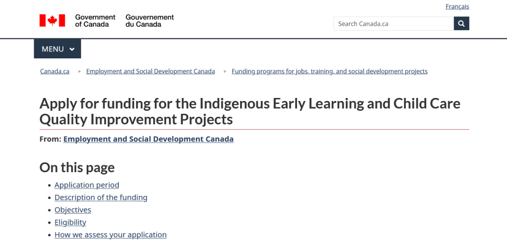 Indigenous Early Learning and Child Care Quality Improvement Projects