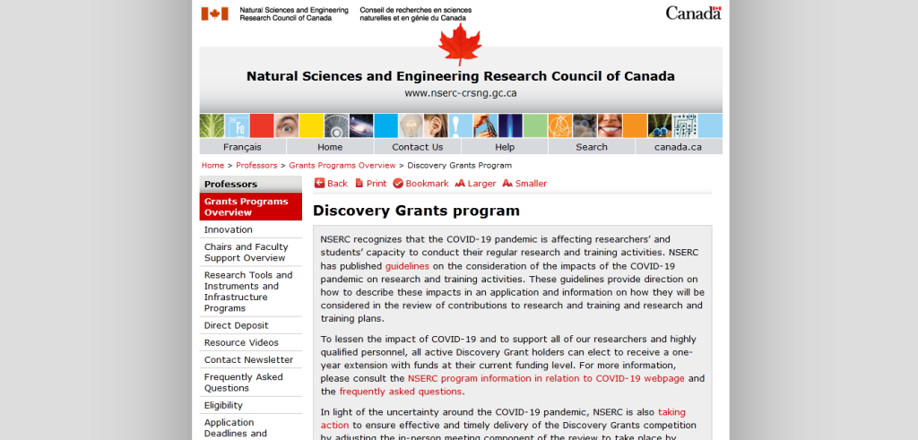 Discovery Grants program