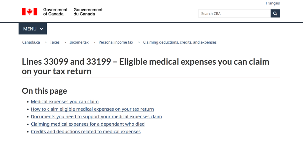 Medical Expense Tax Credit