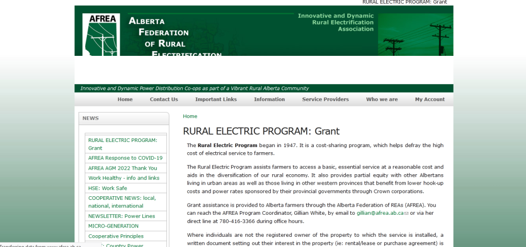 Rural Electric Program