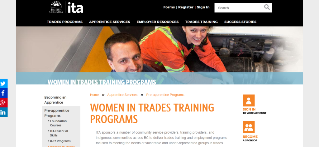 Women in Trades Training Programs