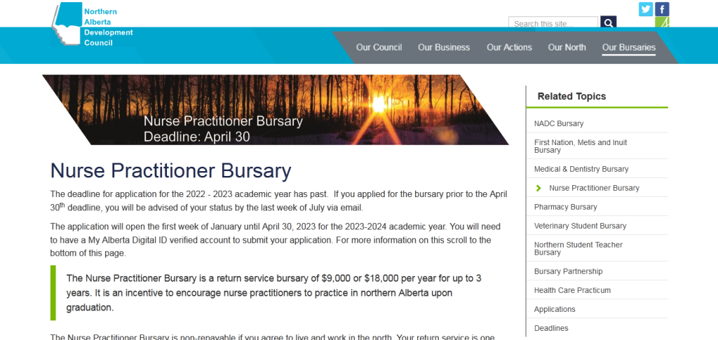 Nurse Practitioner Bursary