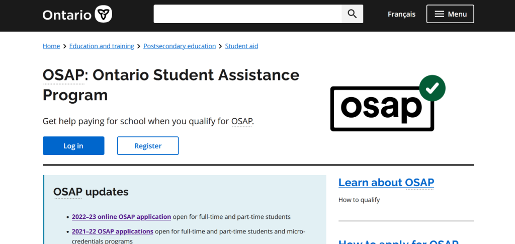 Ontario Student Assistance Program
