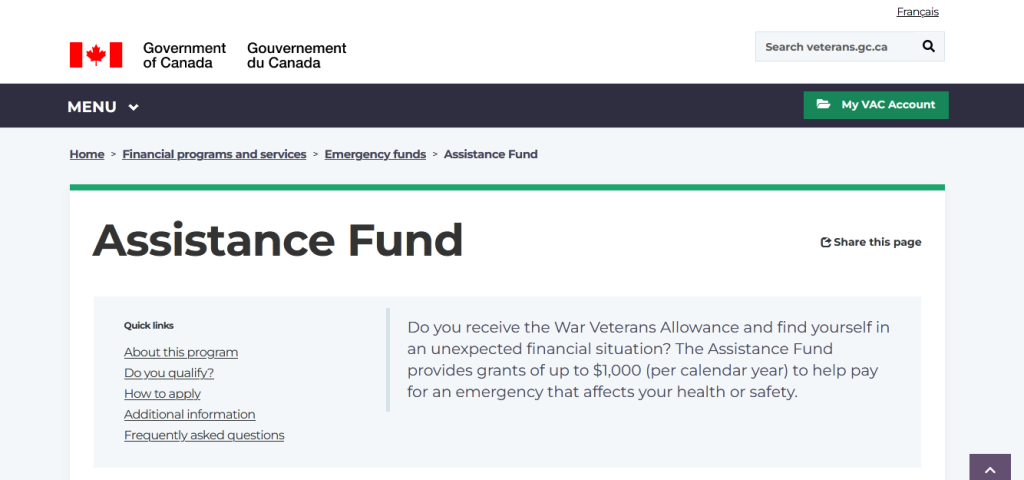 Veteran Assistance Fund